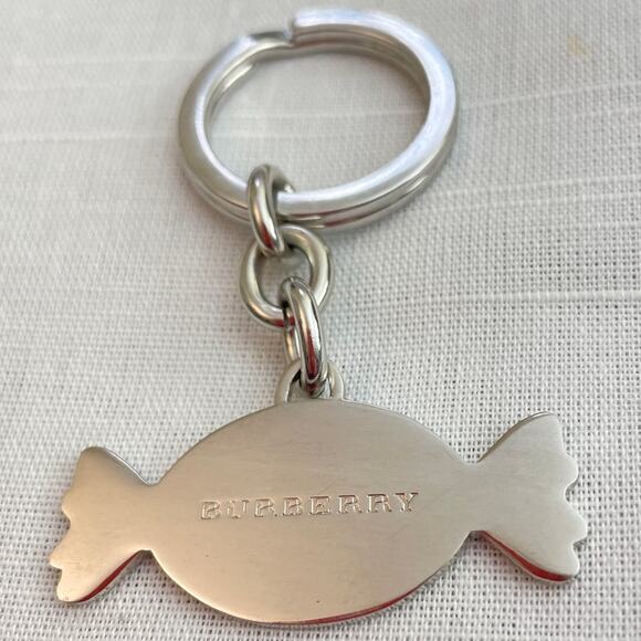 BURBERRY Vintage Nova Check Candy Keychain Bag Charm EUC - Picture 3 of 5
